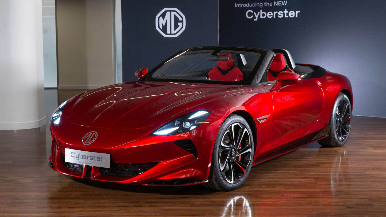 New Electric MG Cyberster roadster latest info, interior details and